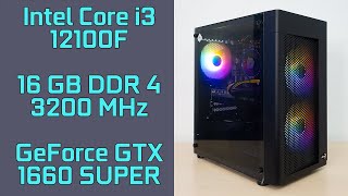 Intel Core i3-12100F and nVidia GeForce GTX 1660 Super. Gaming Test