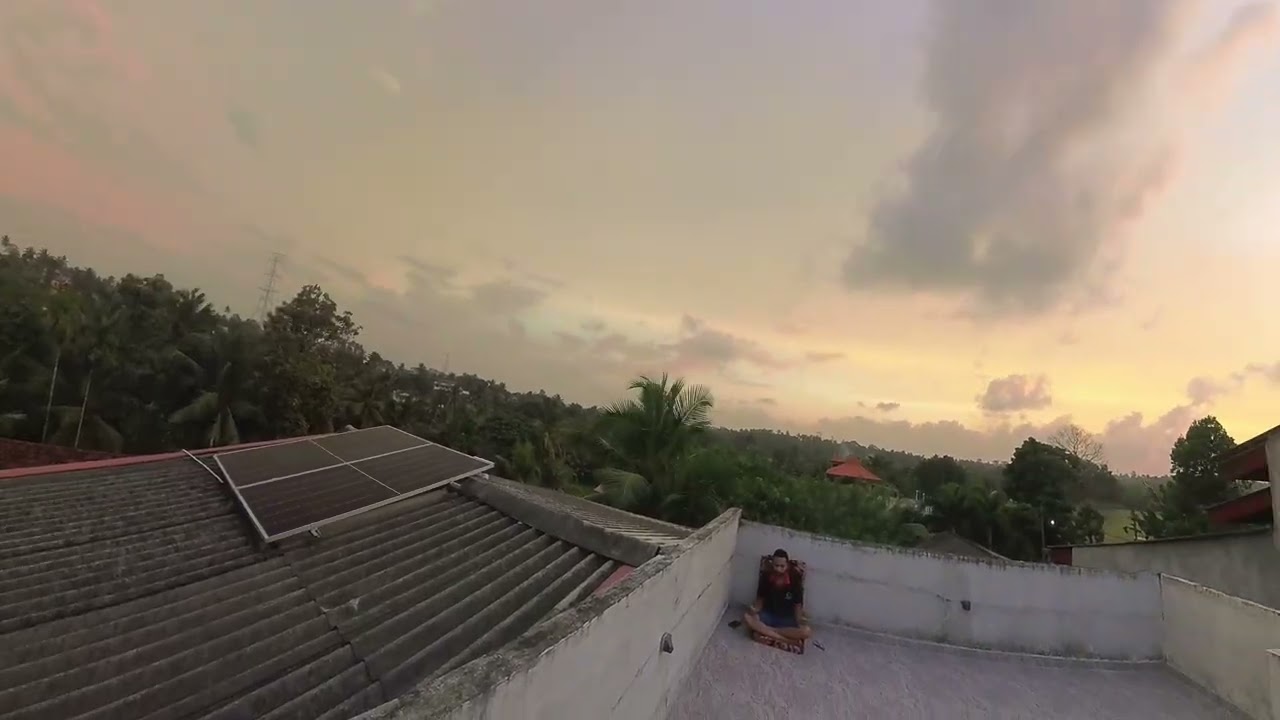 ✨ Crimson Sky Farewell 🌅 | 360 Degree Time lapse | 2025 .12 .07