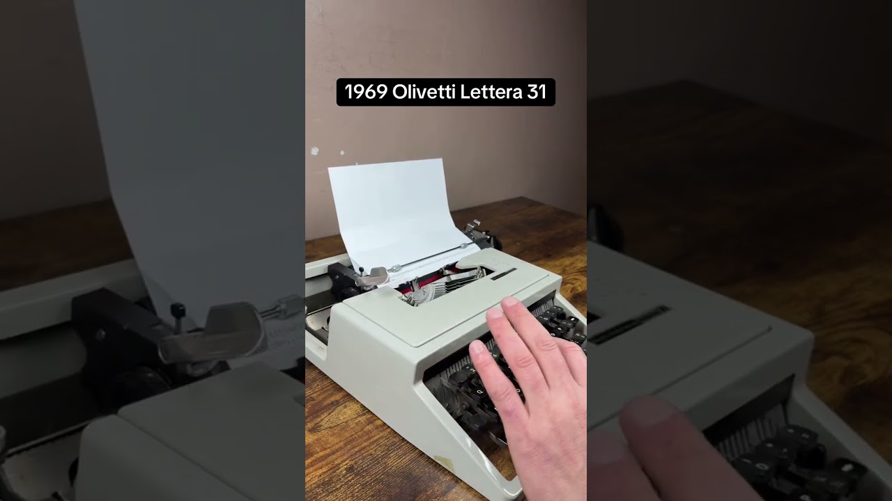 How to use all functions on a 1969 Olivetti Lettera 31 vintage