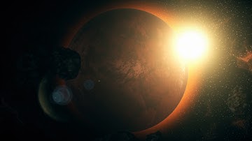 Red Planet Space Scene