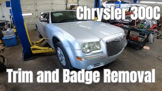 Chrysler 300c Trim and Badge Removal