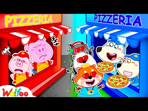 Wolfoo's Sibling Pizza