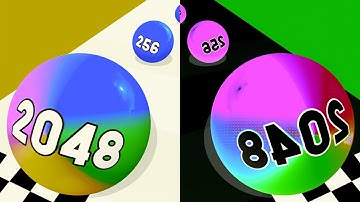 Ball Run 2048 Infinix 🏀 vs Reverse ball Colour Run walkthrough , iOS Android New Update part : 2043