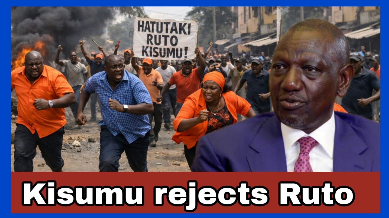 Drama in Kisumu as ODM MPs chased away for selling TUTAM,with crowds opposing Ruto & Safaricom sale