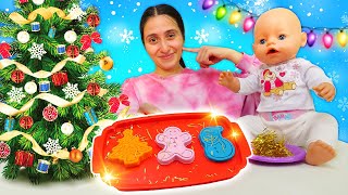 La tata perfetta fa delle delizie natalizie. Giochi di cucina per i bambini piccoli. Video di Natale screenshot 3