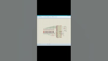 Glow LEDs move left to right simulation in Proteus | stm32 project| STM 32|stm32cubeide #shorts