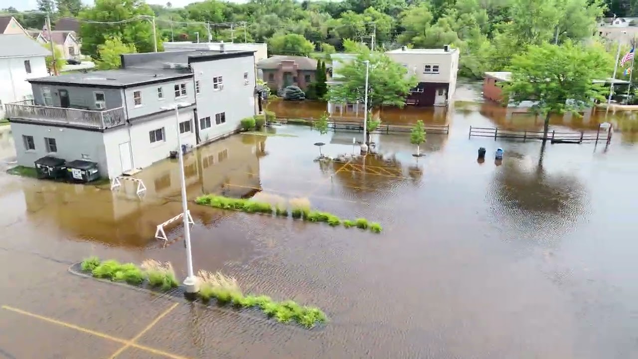 Historic River Flooding in Downtown Pewaukee, WI - August 9-11, 2025     