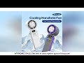 KINSCOTER Outdoor Foldable Portable Handheld Fan Mini Cooling Rechargeable 3600mAh 100-level Free Co