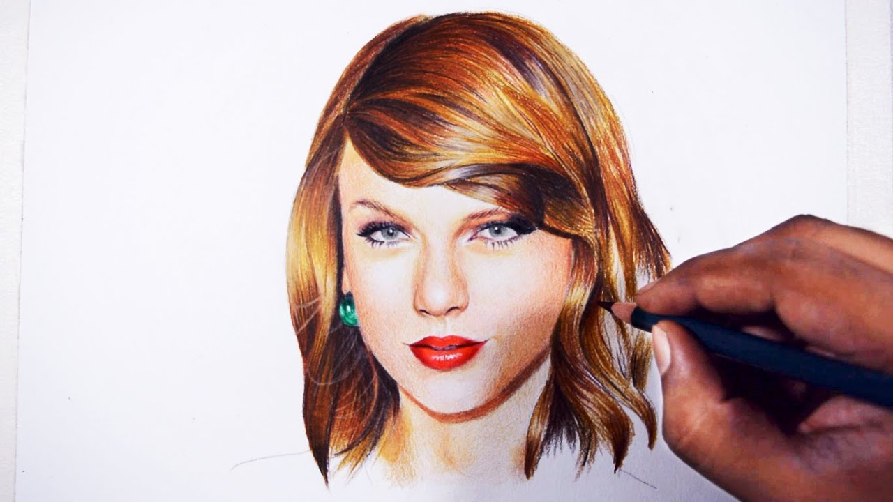 Taylor Swift [Colored pencil drawing] — Steemit