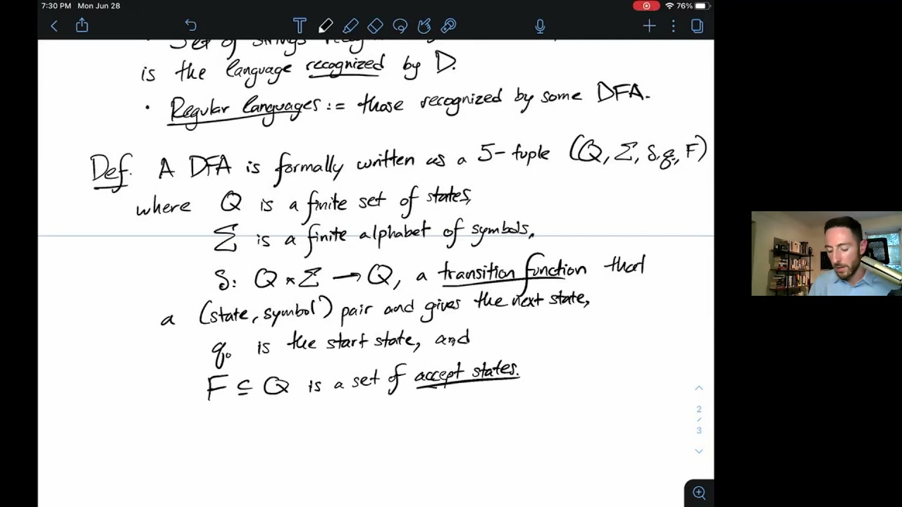 Computer Science Theory Summer 2021: Lecture 2 (Part 1/3)