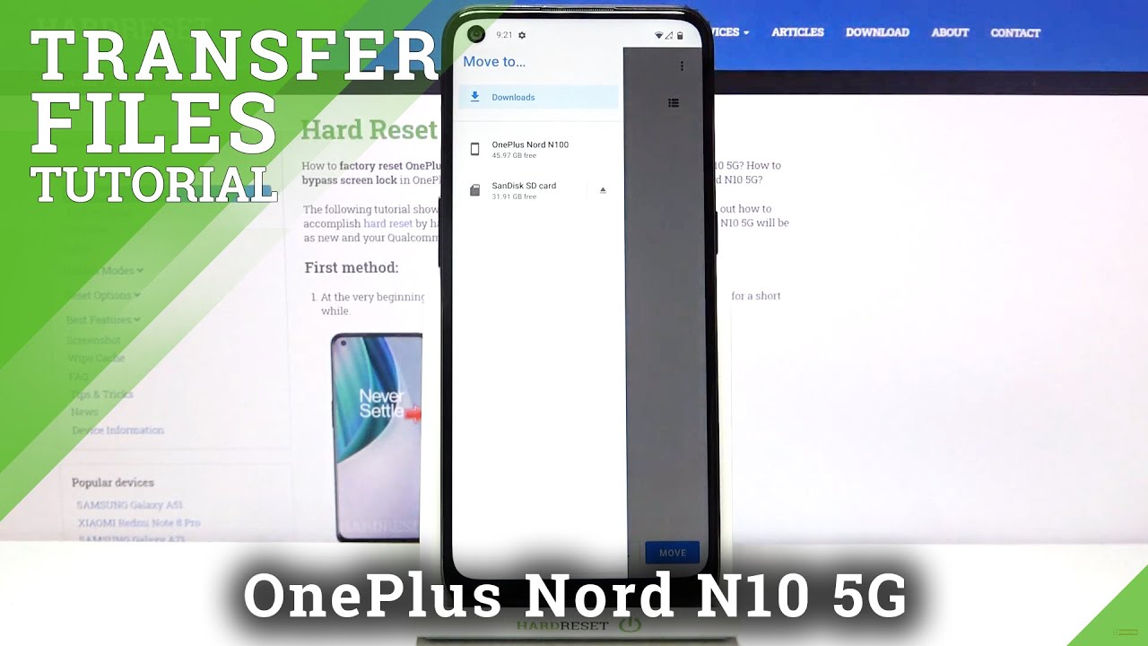 How to Transfer Files to SD Card in ONEPLUS Nord N10 5G – Relocate