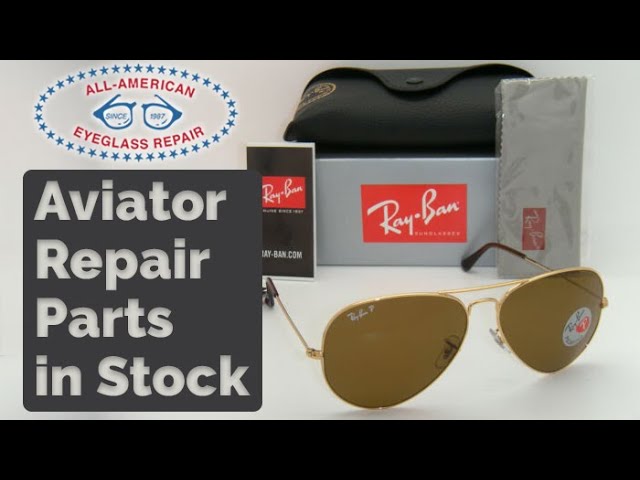 Ray-Ban Aviator Sunglasses Replacement Parts are Available at All-American  Eyeglass Repair - YouTube