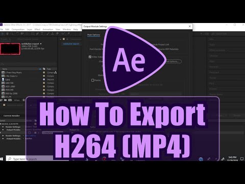 How to Render Export Video in After Effects CC H264 MP4
