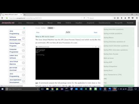 What is JPS tool in Java? | javapedia.net