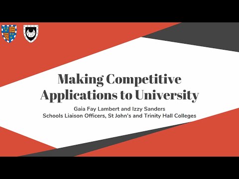 Making Competitive Applications to Cambridge