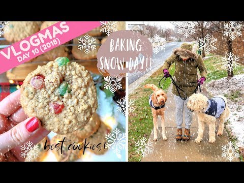 SNOWY SUNDAY & MY FAVORITE CHRISTMAS COOKIE RECIPE! | VLOGMAS DAY 10 | (2018)