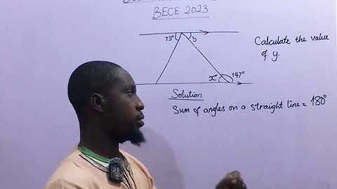 Maths Solution of the Day | Alternate Angle | BECE 2023