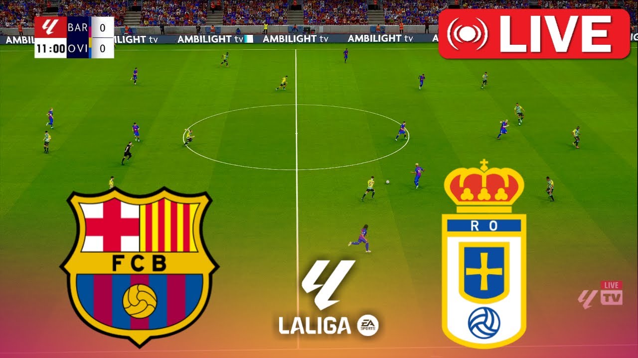🔴LIVE || Barcelona vs Real Oviedo - La Liga 2025/26 | Football Simulation PES 2021