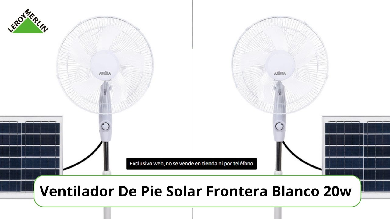 VENTILADOR A BATERÍA | VENTILADOR  con BATERÍA de Leroy Merlin | Ventiladores solares