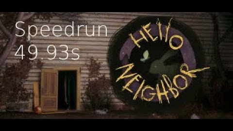 Hello neighbor 3 Prototype 1 Speedrun 49.93s | True Ending