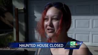 Modesto homemade haunted house shutdown by city