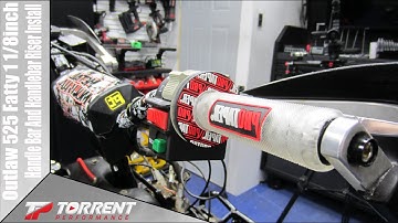 Outlaw 525 Fatty 1 1/8inch Handlebar and Handlebar Riser Install