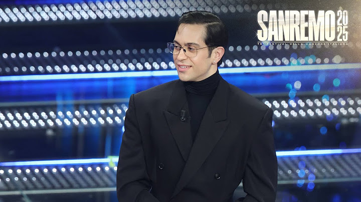 Sanremo 2025 - Mahmood sul palco del Festival
