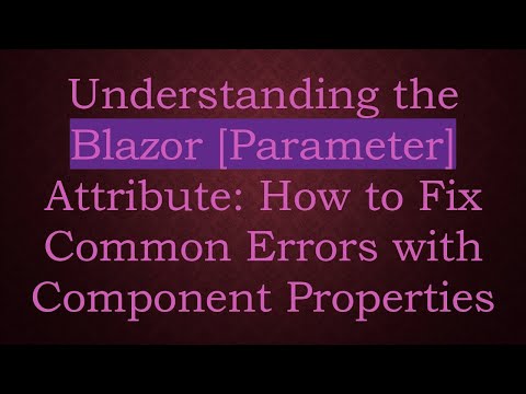 Understanding the Blazor