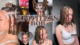 KNOTLESS BOB TUTORIAL 1st attempt🤩🤩🔥🔥Daedohair