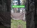 Tarp Aufbau Wind Shed Wedge Shelter Setups #shorts #short #naturfreizeit #bushcraft #outdoor  #tarp