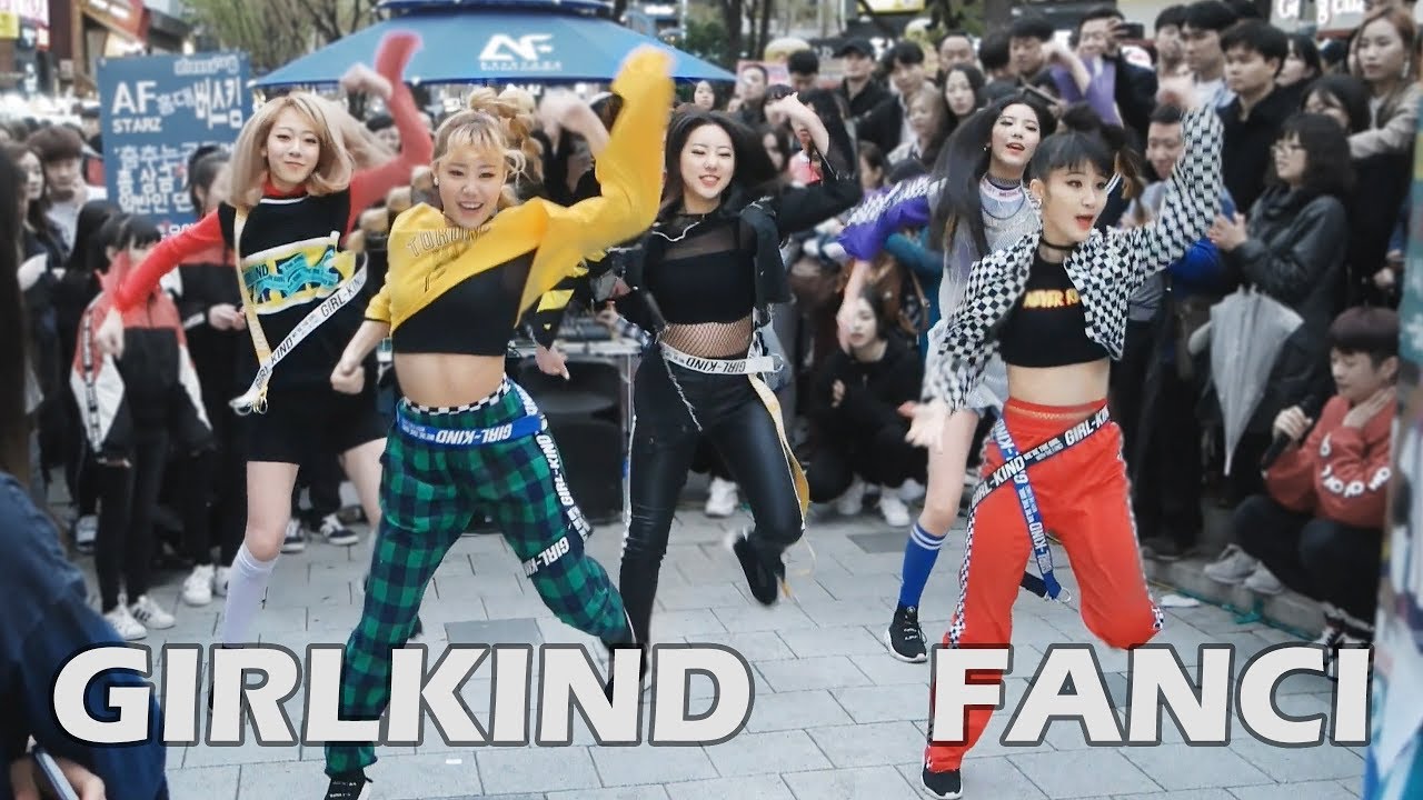 GIRLKIND 걸카인드 FANCI 커버하고 있는데 진짜 걸카인드 나옴 @ 춤추는 곰돌 Filmed by lEtudel