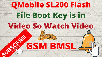 QMobile SL200 boot key flash file unlock passward by cm2