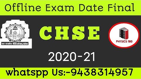 CHSE OFFLINE EXAM 2021 FINAL. DATE # Chse exam #physics180