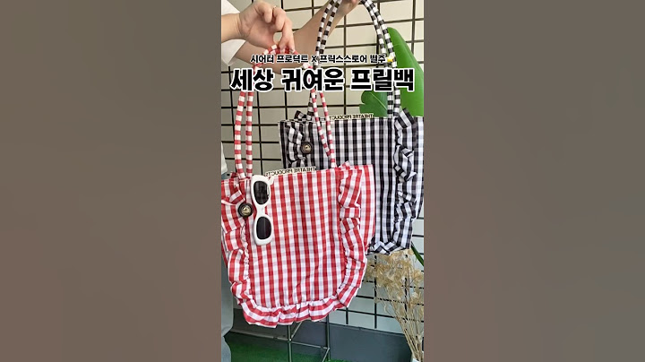 [신상백알림✨] 깅엄 체크 프릴 토트백 💝 #일본한정 #토트백추천