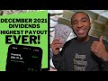 Dividend Income December 2021 | Best Month of 2021, $36,000 Portfolio!
