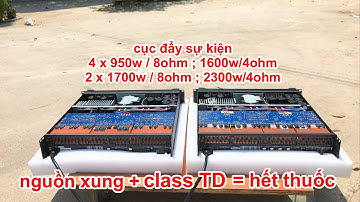 Đẩy nguồn xung class TD chuyên sự kiện . 2 model FP-8000Q oánh full và FP-9000Q oánh sub