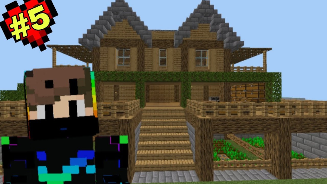 Finally I built a house in my minecraft survival series| Minecraft ...