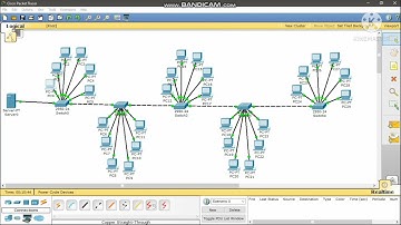 Membuat design jaringan pada simulasi jaringan Cisco Packet Tracer