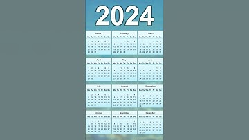 2024 Calendar