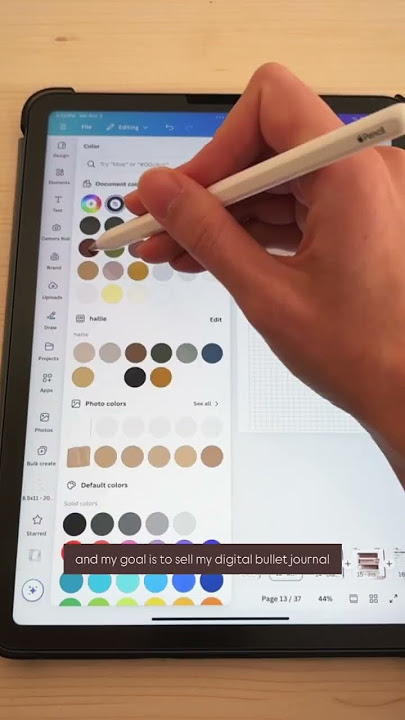 Digital bullet journal in Canva with me 💛 #canvabulletjournal #digitalbulletjournal #digitalplan