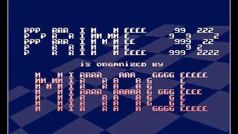 Mirage   Prime Party 92 Invitation mp4 HYPERSPIN AMIGA INTRO CRACKTRO DEMO COMMODORE NOT MINE VIDEOS