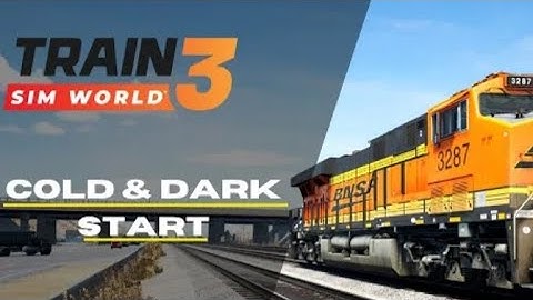 How to start a BNSF ES44C4 from a cold and dead start. TSW3