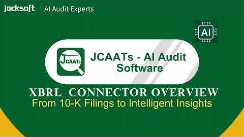 JCAATs XBRL Connector Presentation