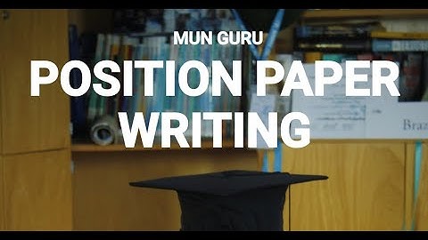 MUN Guru: Writing Position Papers