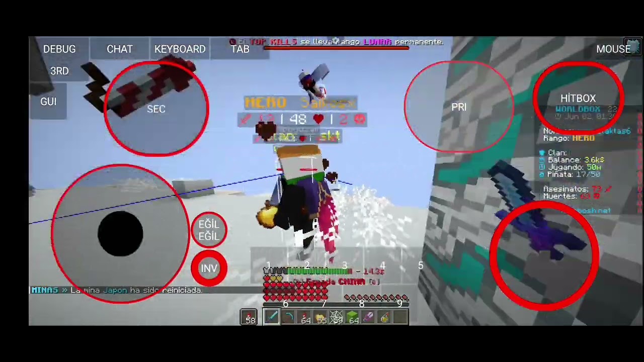 Minebosh #boxpvp /#minecraft /#pvpmontage / Minebosh.net Worldbox Kill Montage #6 /#pvp /🎶Çingenem🎶