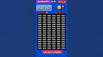Find the odd "642"👈🔥🤔😃👀 and test your IQ level | #oddoneout #brainteaser #ytshorts #maths #trending