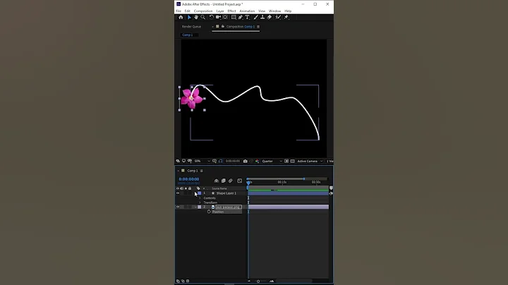 After effects shape path to motion path #shorts #viral #shortsvideo #aftereffectstutorial