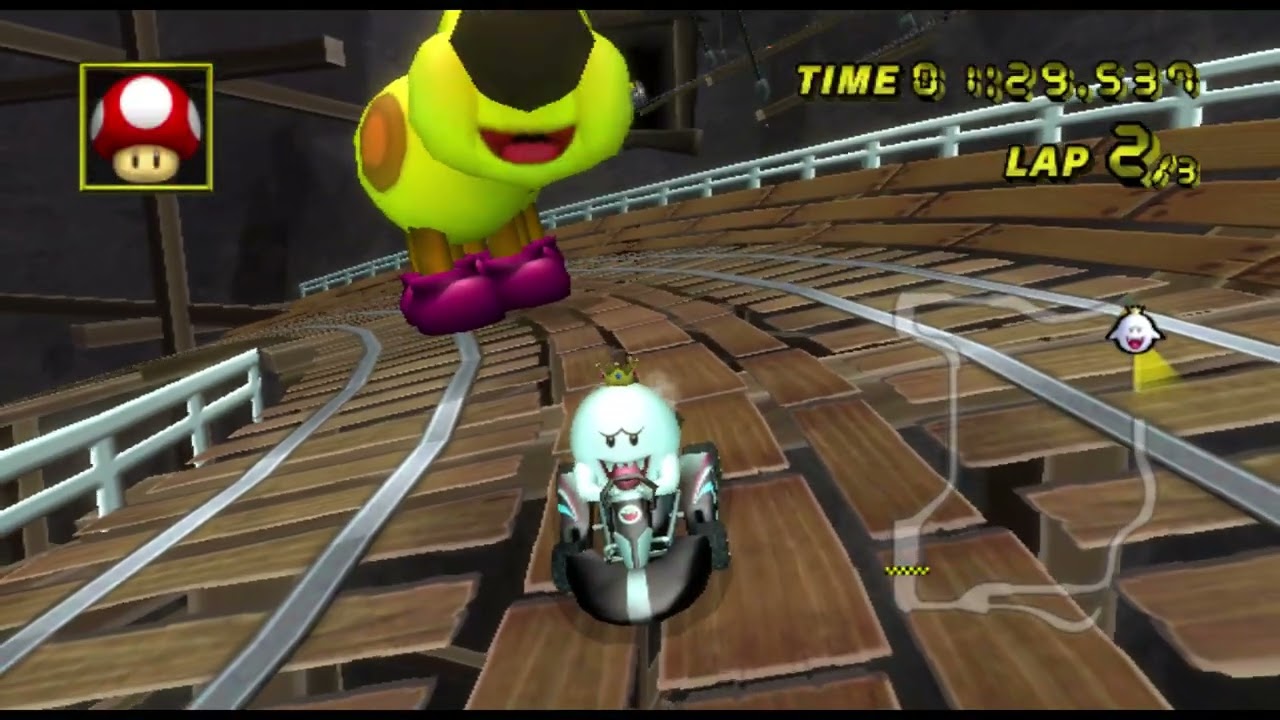 Wario's Gold Mine Time Trail with Wiggler (King Boo Version)