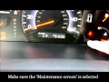 How To Reset the Maintenance Light on a 2005 - 2010 Honda Odyssey (or Accord)