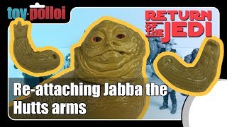 Re-attaching Vintage Star Wars Jabba the Hutts arms - Toy Polloi